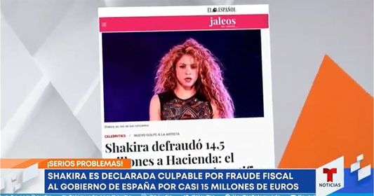Declaran culpable a Shakira por un millonario fraude al Gobierno de España