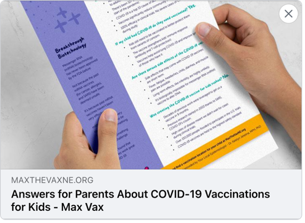 Las respuestas para los padres sobre las vacunas contra el COVID-19 ahora están disponibles en español, árabe y karen.